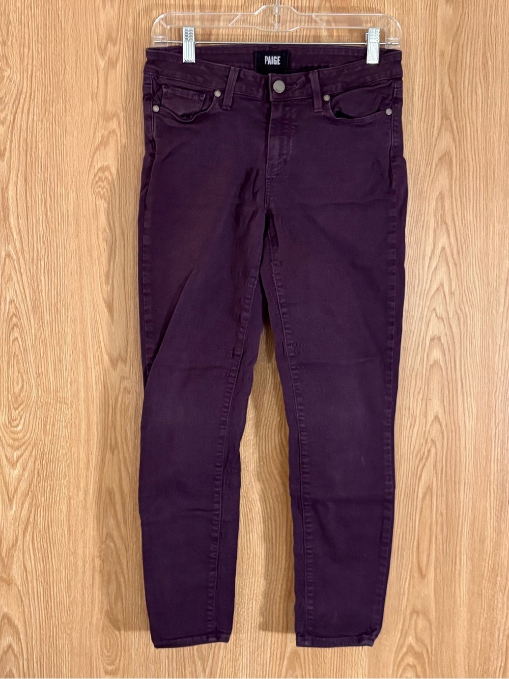 PAIGE Eggplant Purple Verdugo Ankle Jeans